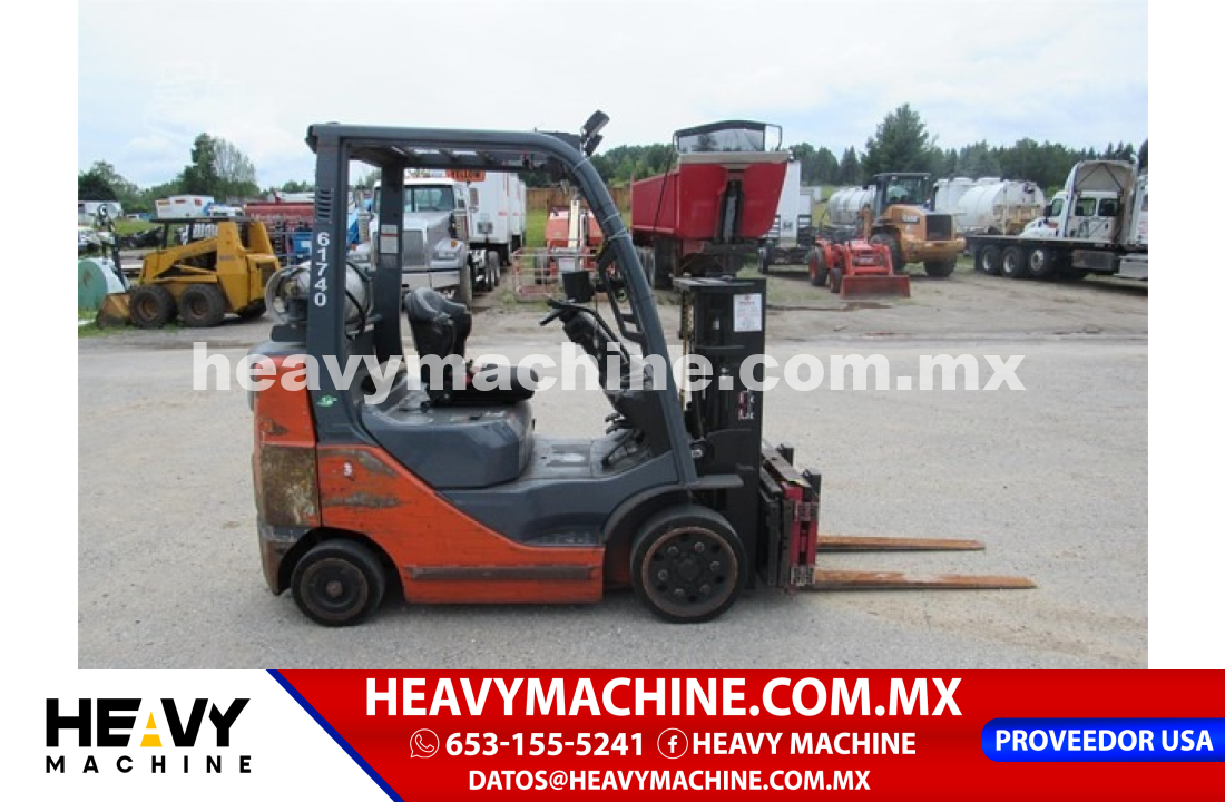 Equipo de elevación Montacargas 2017 Toyota 8FGCU25