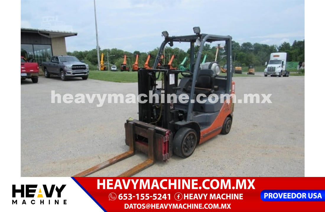 Equipo de elevación Montacargas 2017 Toyota 8FGCU25