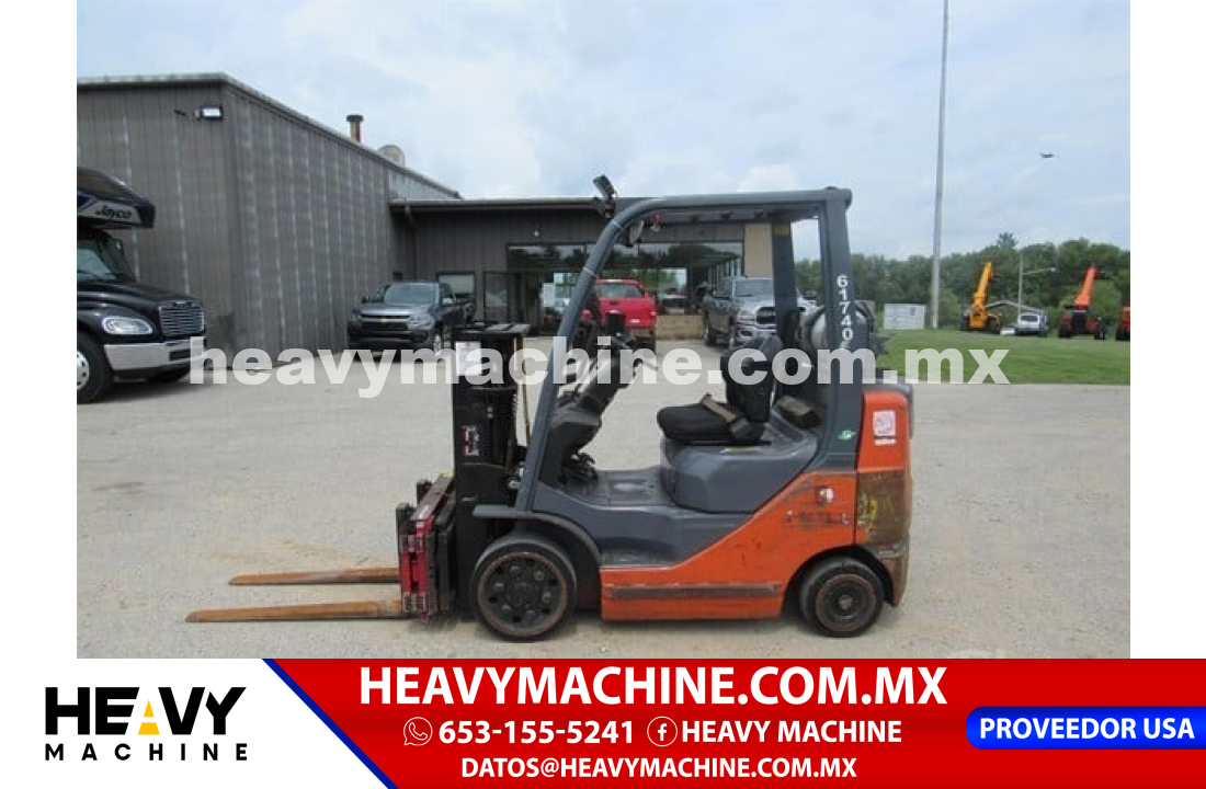 Equipo de elevación Montacargas 2017 Toyota 8FGCU25
