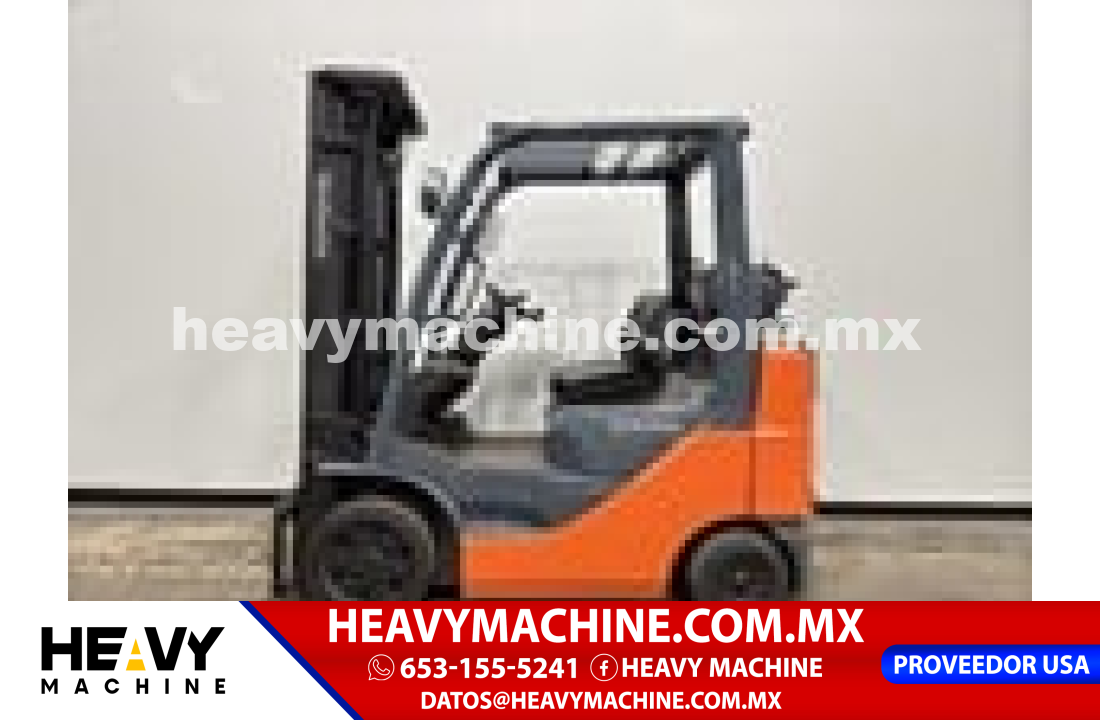 Equipo de elevación Montacargas 2017 Toyota 8FGCU25