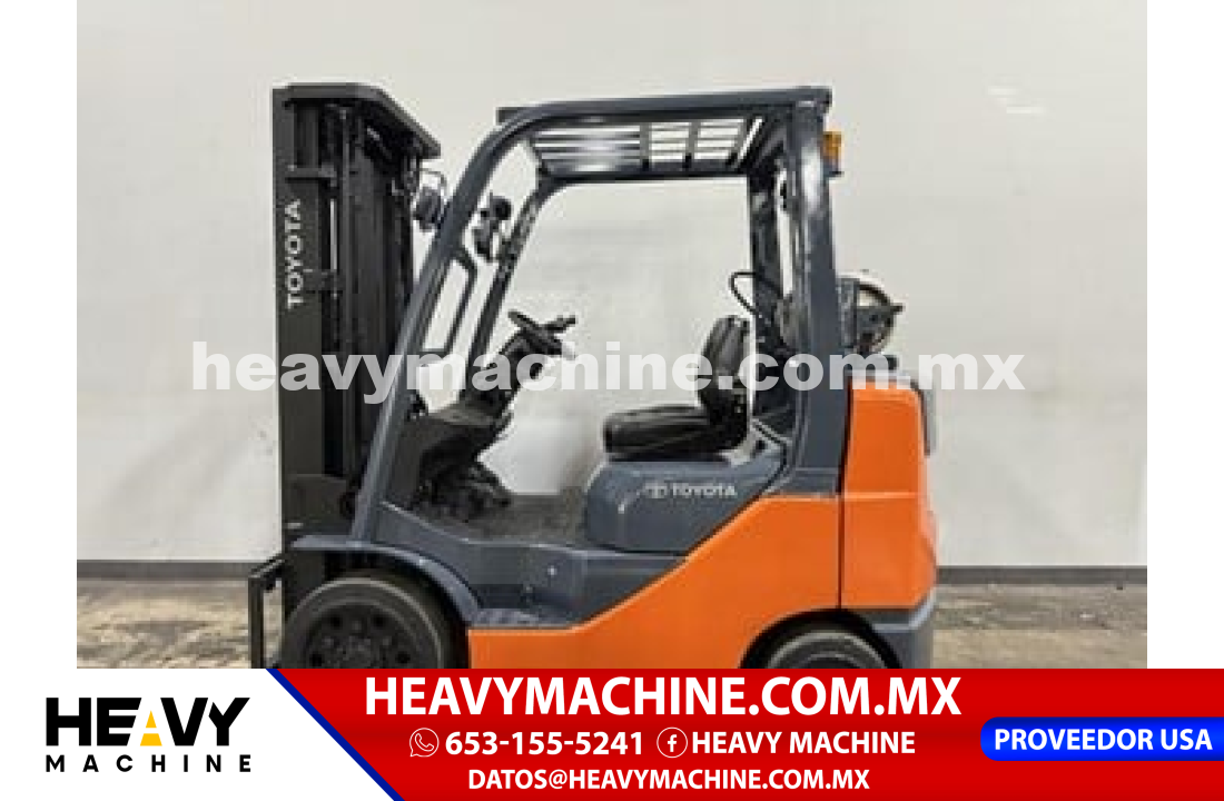 Equipo de elevación Montacargas 2017 Toyota 8FGCU25