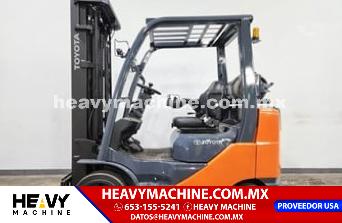 Equipo de elevación Montacargas 2017 Toyota 8FGCU25