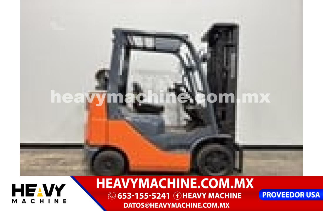 Equipo de elevación Montacargas 2017 Toyota 8FGCU25