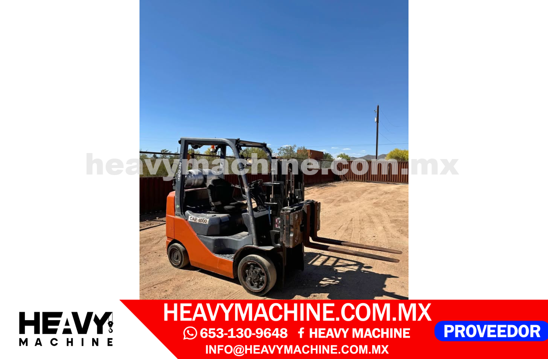 Equipo de elevación Montacargas 2019 TOYOTA 8FGCU25