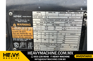 Equipo de elevación Montacargas 2008 DOOSAN G30P-5