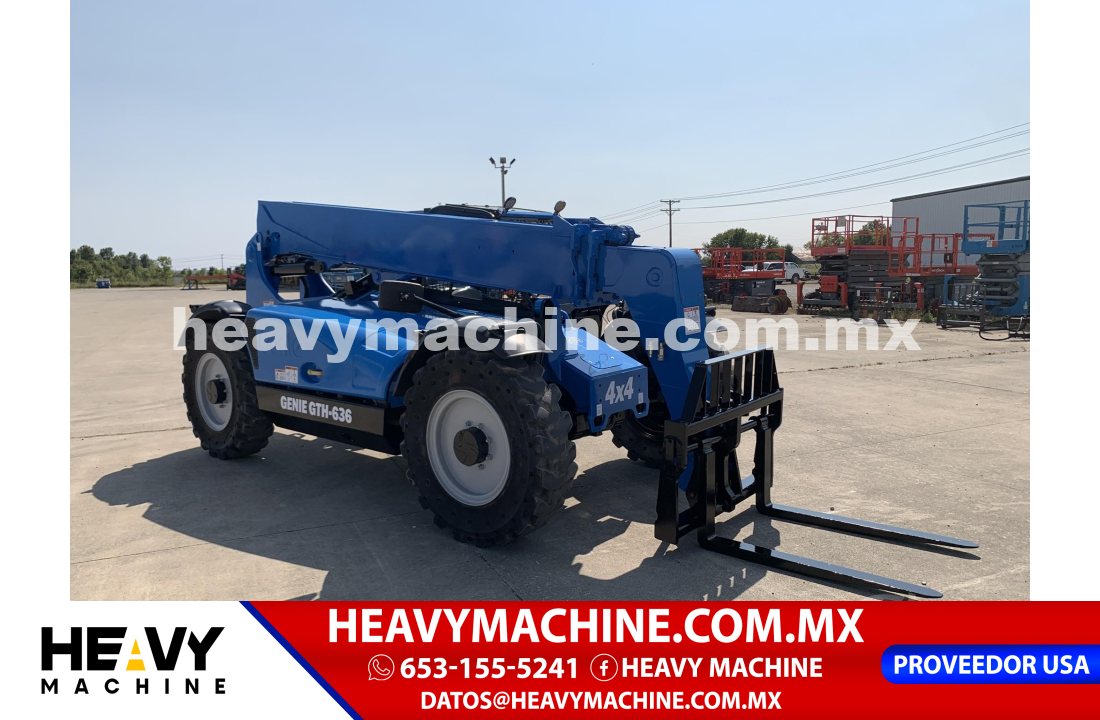 Equipo de elevación Telehandler 2016 Genie GTH636