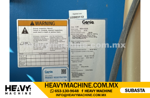 Equipo de elevación Telescopio 2019 GENIE S65