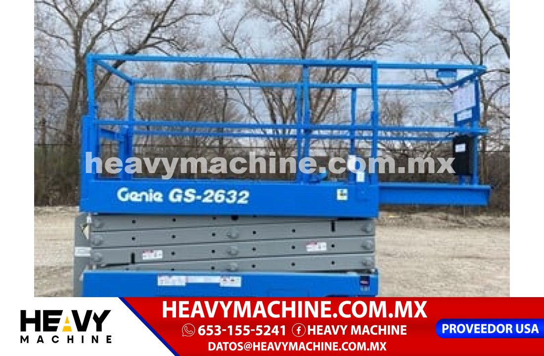 Equipo de elevación Tijera 2015 Genie GS2632