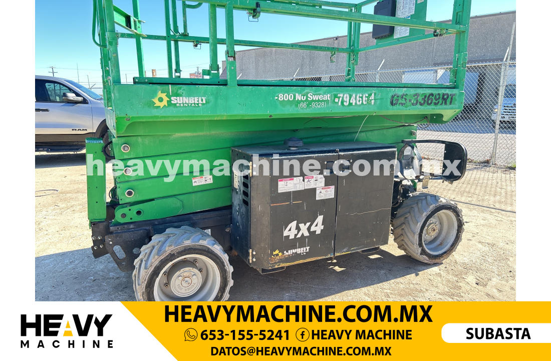 Equipo de elevación Tijera 2016 Genie GS-3369RT