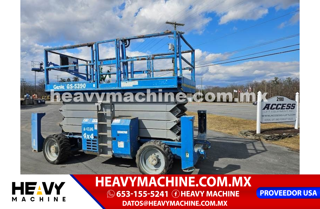 Equipo de elevación Tijera 2013 Genie GS-5390 RT