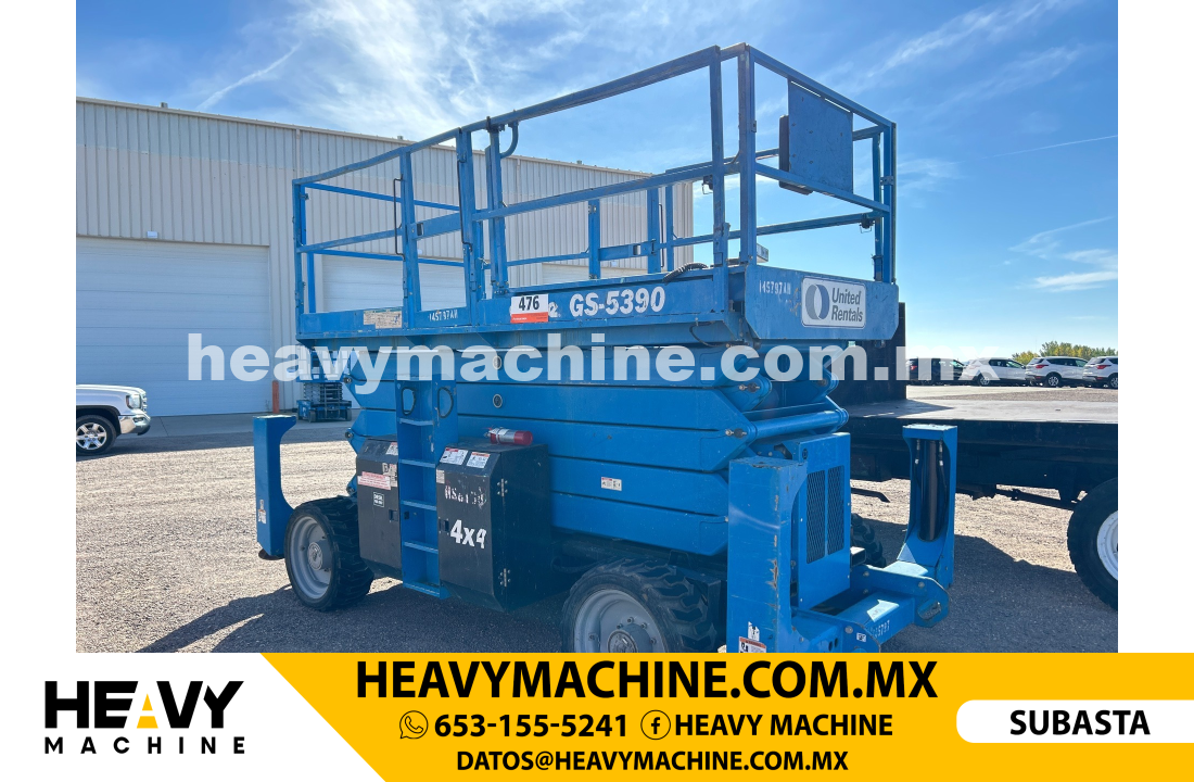 Equipo de elevación Tijera 2014 GENIE GS-5390