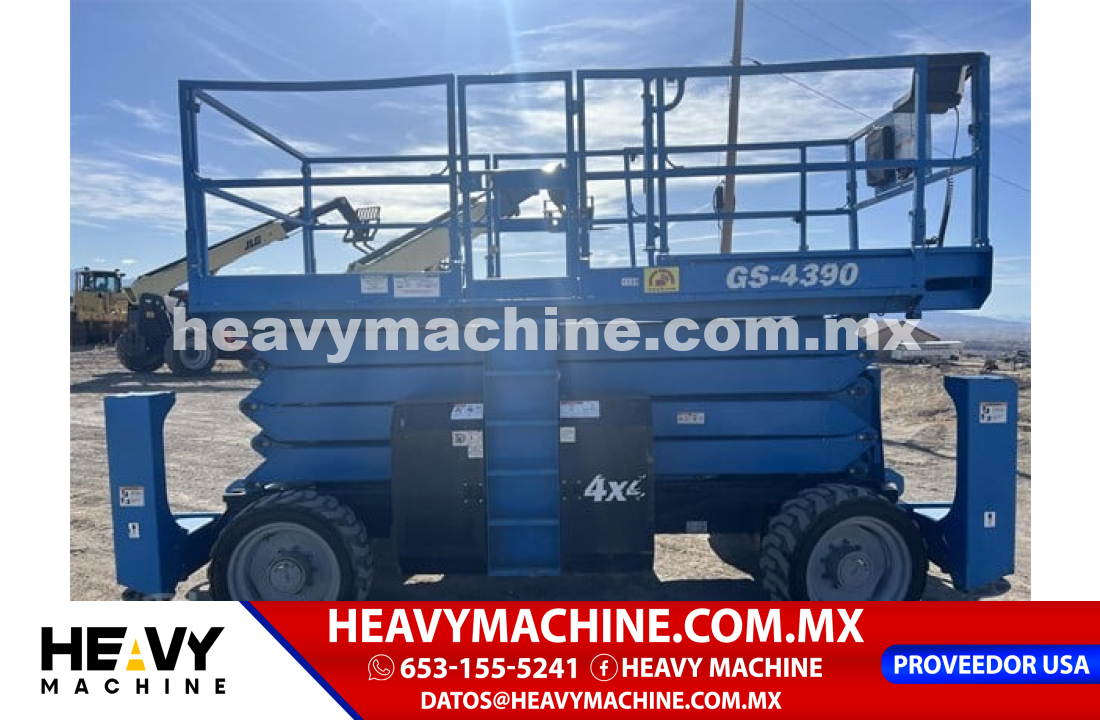 Equipo de elevación Tijera 2014 Genie GS4390RT