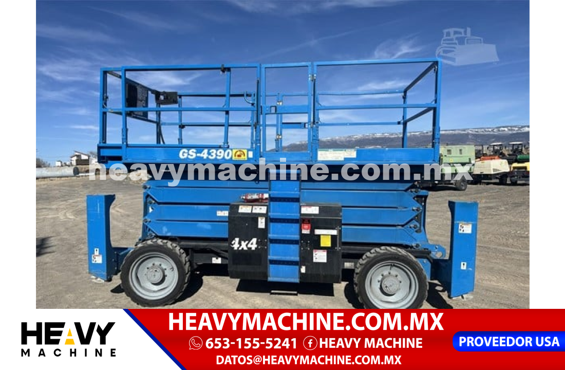 Equipo de elevación Tijera 2014 Genie GS4390RT