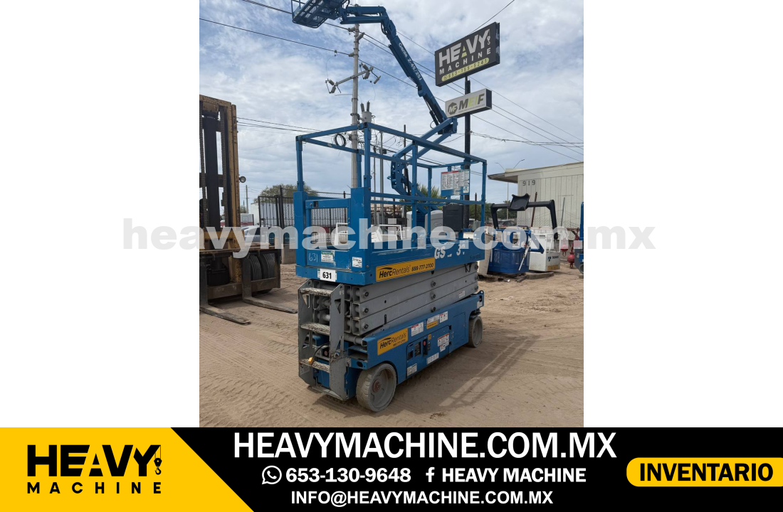Equipo de elevación Tijera 2015 GENIE GS2632