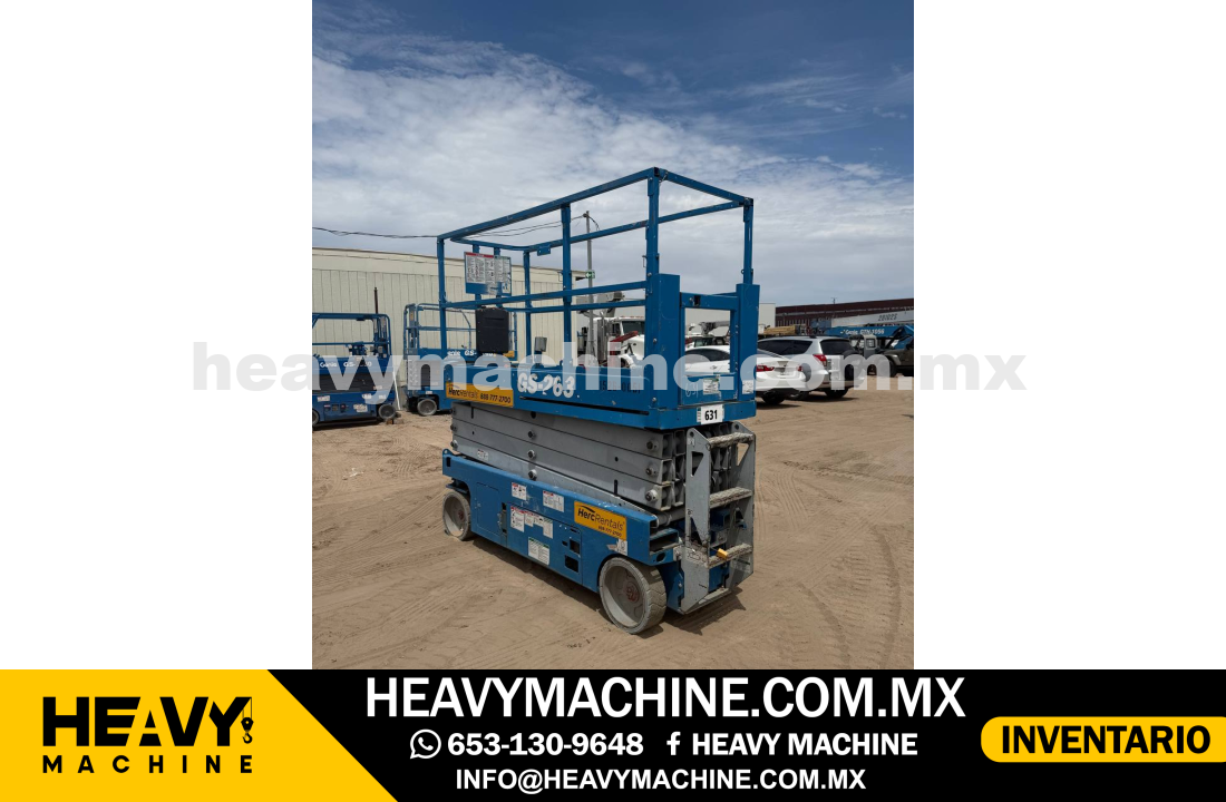 Equipo de elevación Tijera 2015 GENIE GS2632