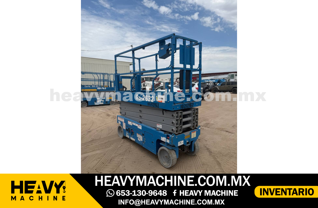 Equipo de elevación Tijera 2015 GENIE GS2632
