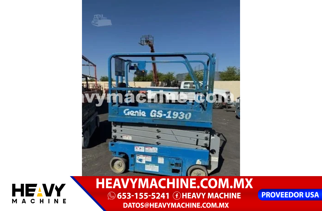 Equipo de elevación Tijera 2015 Genie GS1930