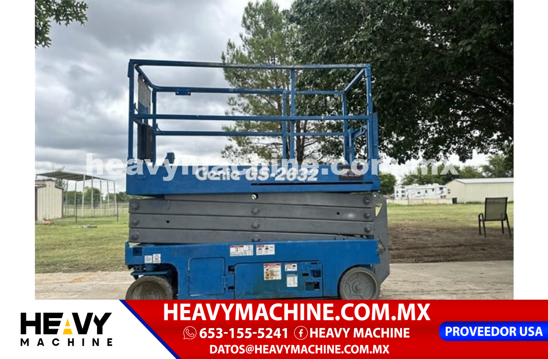 Equipo de elevación Tijera 2015 Genie GS2632