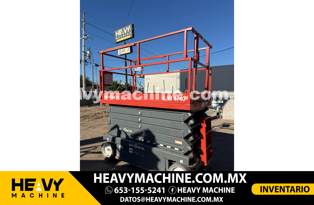 Equipo de elevación Tijera 2016 SKYJACK SJIII4740