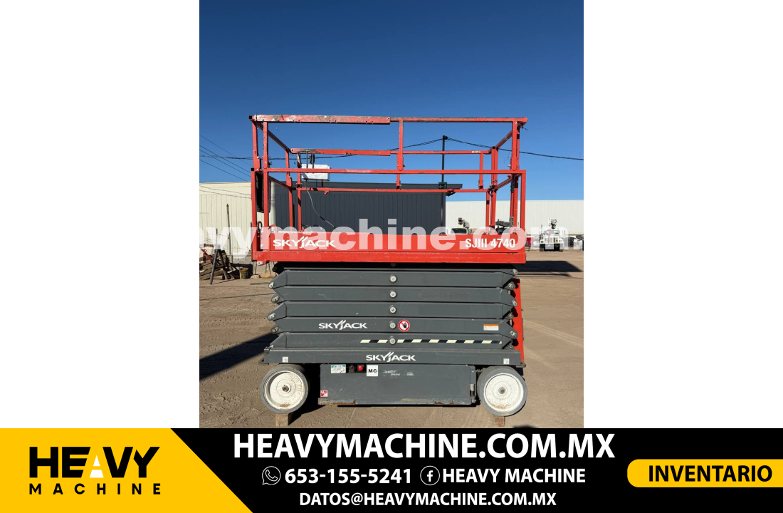 Equipo de elevación Tijera 2016 SKYJACK SJIII4740