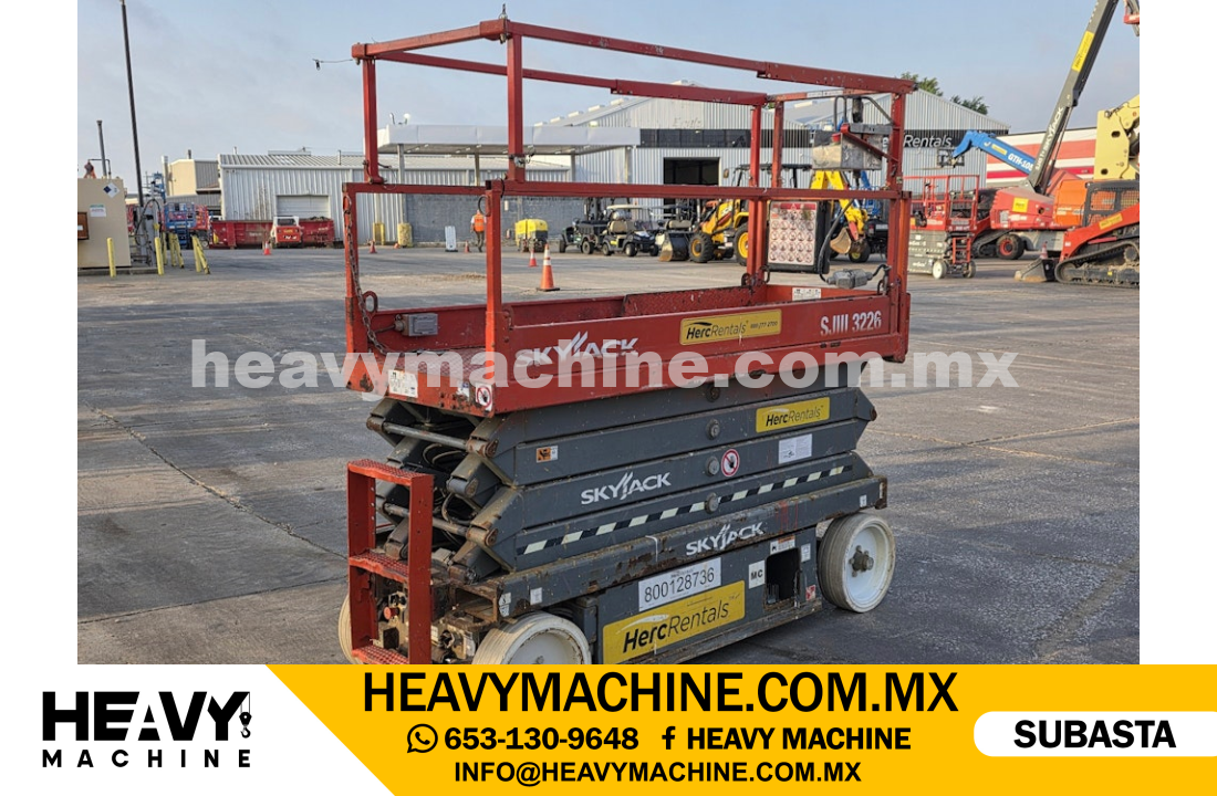 Equipo de elevación Tijera 2016 SKYJACK SJIII 3226