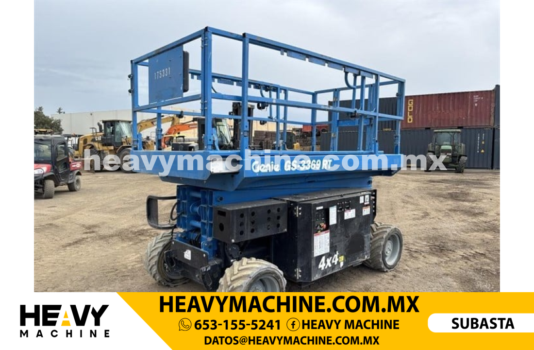 Equipo de elevación Tijera 2018 GENIE GS3369 RT