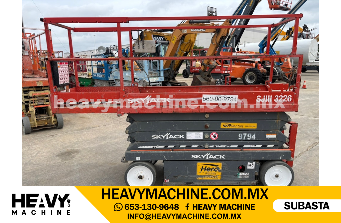 Equipo de elevación Tijera 2018 SKYJACK SJIII 3226