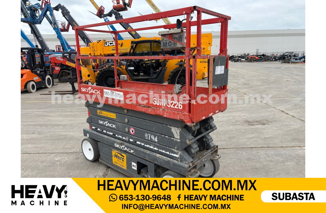 Equipo de elevación Tijera 2018 SKYJACK SJIII 3226