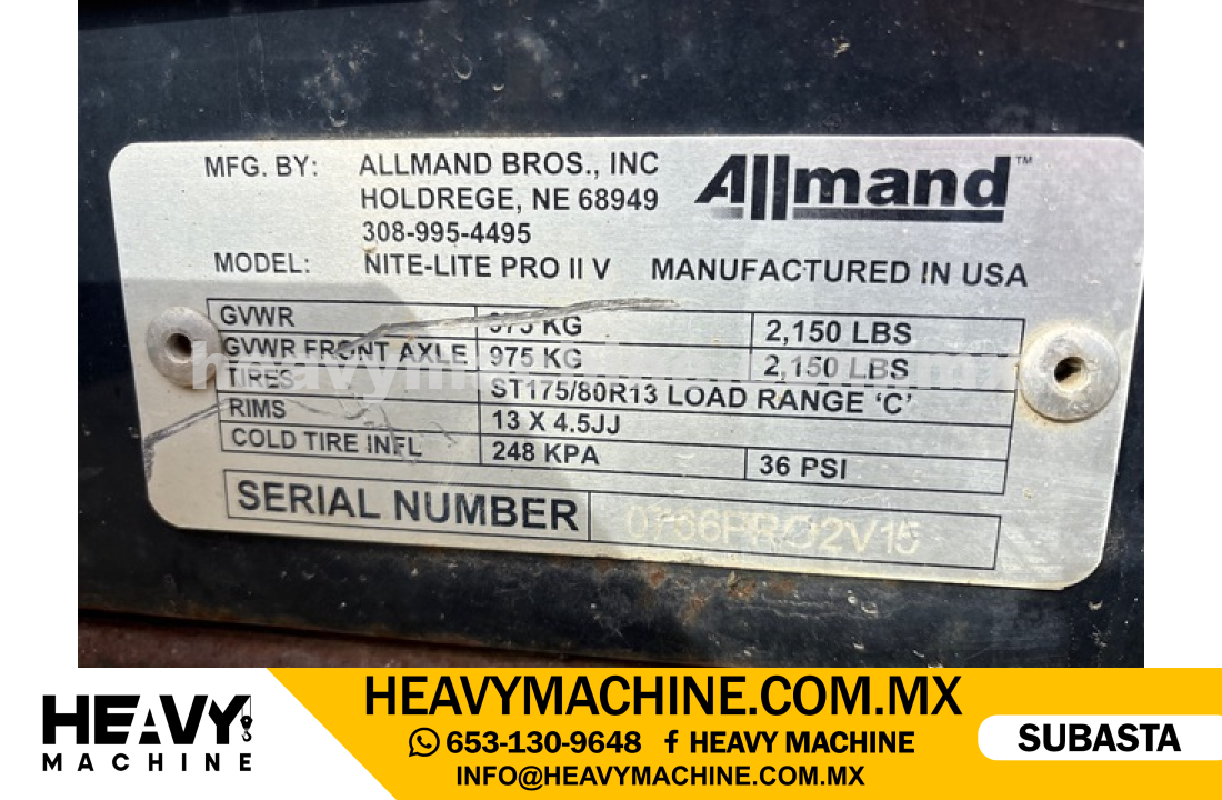 Equipos Ligeros Torre de luz 2015 ALLMAND Night-Lite Pro II V-Series