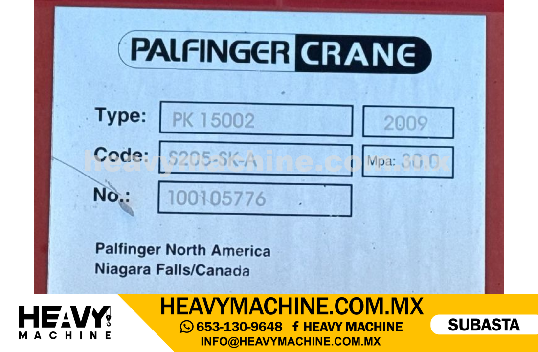 Grúa Articulada 2010 INTERNATIONAL 7500