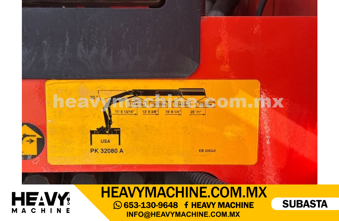 Grúa Articulada 2013 KENWORTH T800