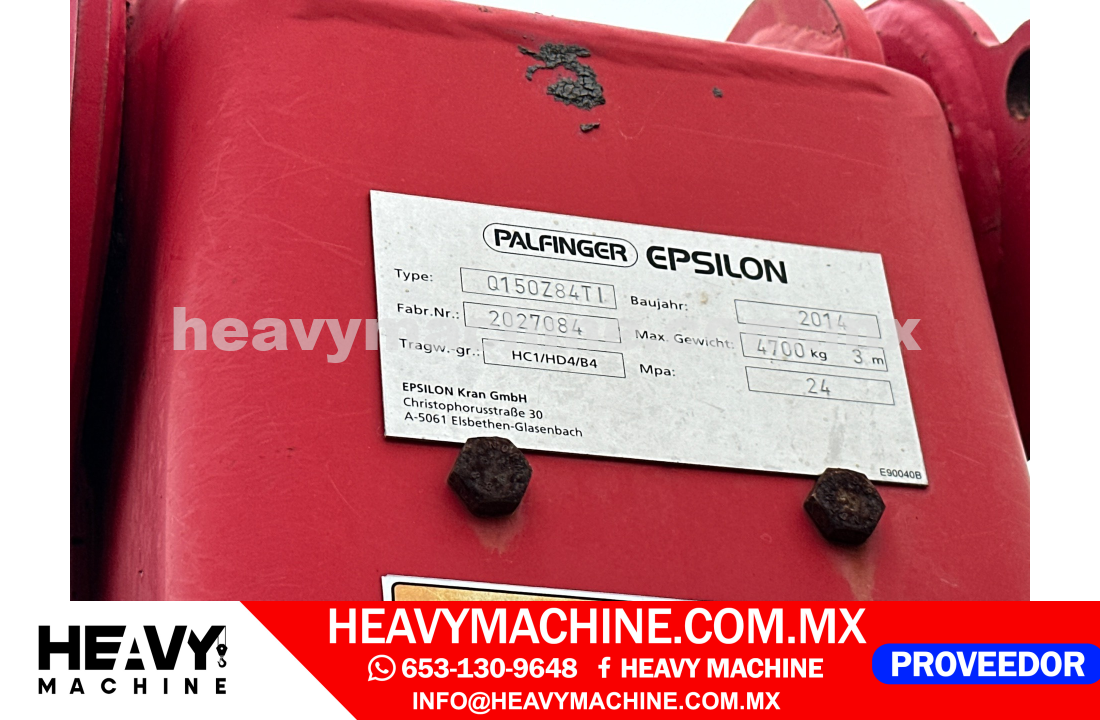 Grúa Articulada 2015 PETERBILT 365 CNG 6x4