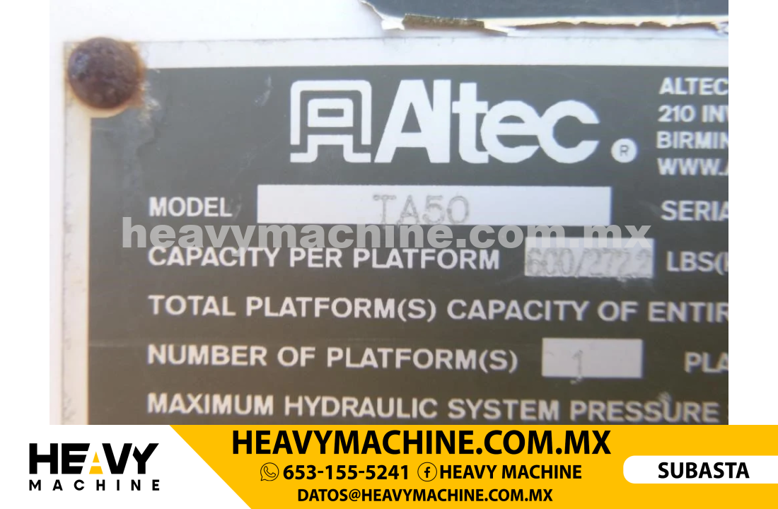 Grúa Canastilla 2010 INTERNATIONAL 4300