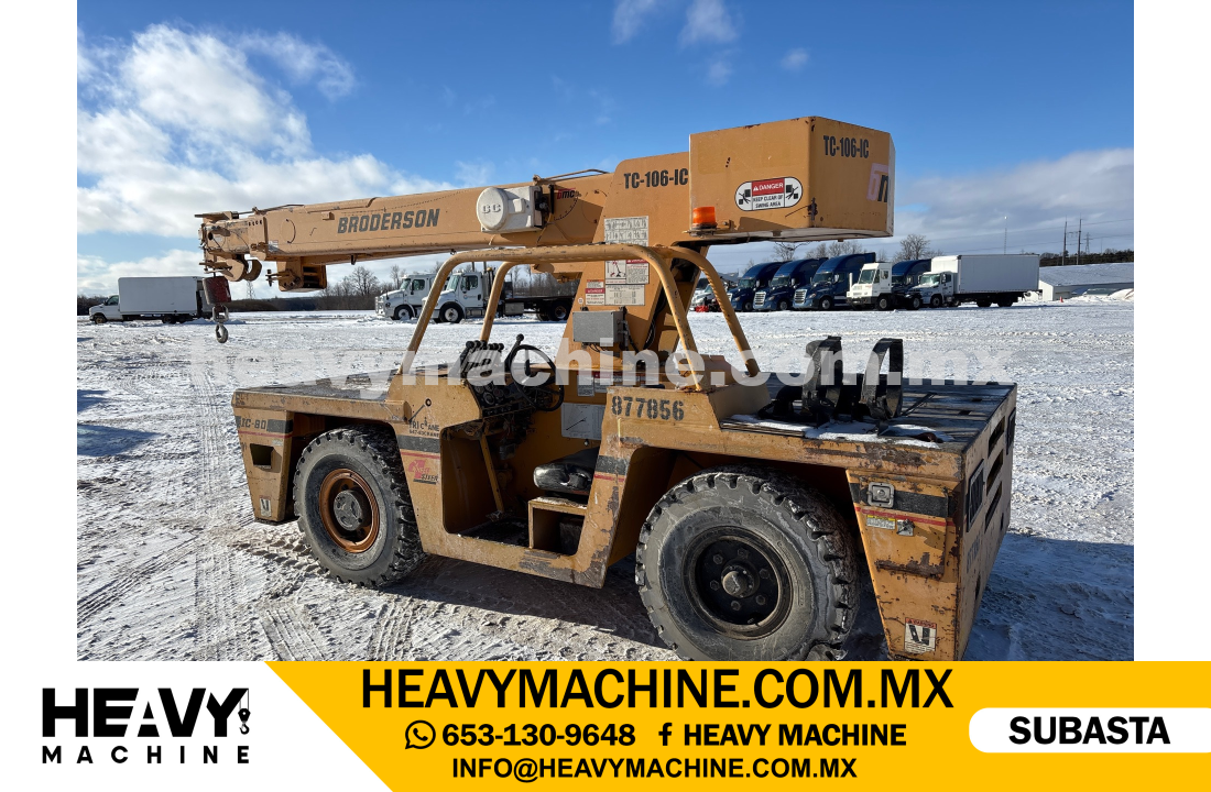 Grúa Pato 2008 BRODERSON IC-80-3G