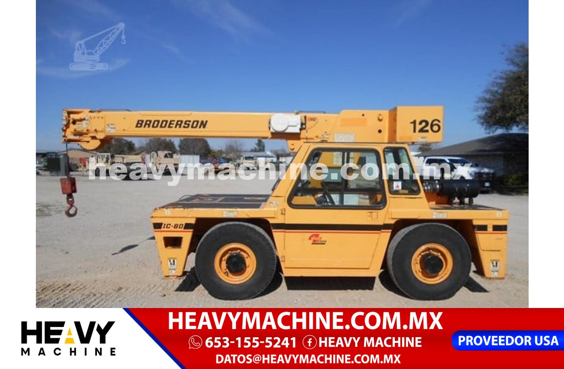 Grúa Pato 2014 BRODERSON IC80-3J