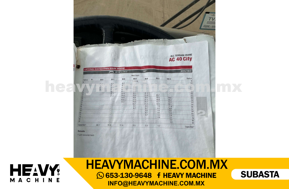 Grúa RT 2003 TEREX AC40-1