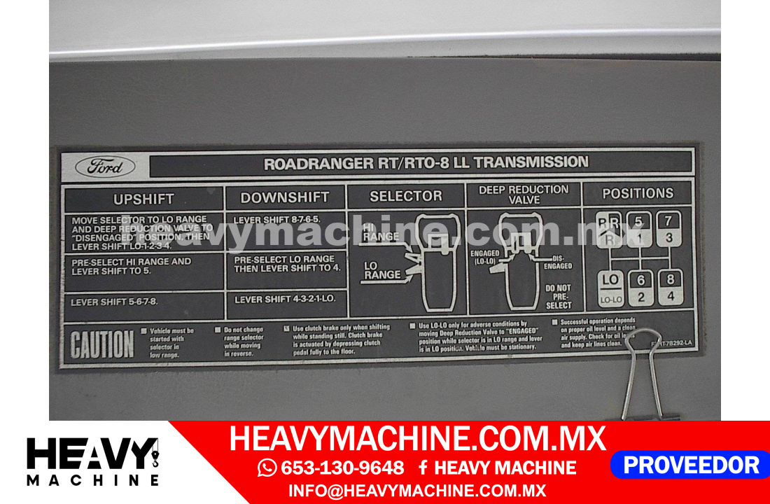 Grúa Titán 1997 FORD L8500