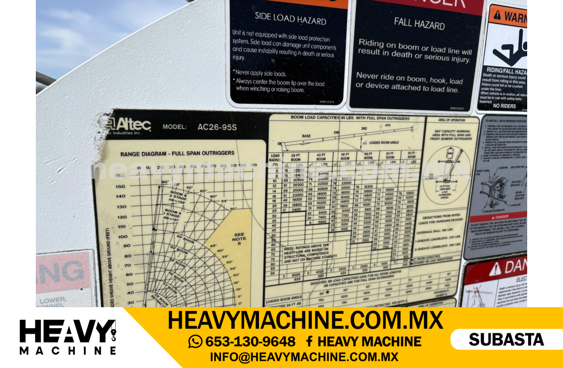 Grúa Titán 2008 STERLING LT9500