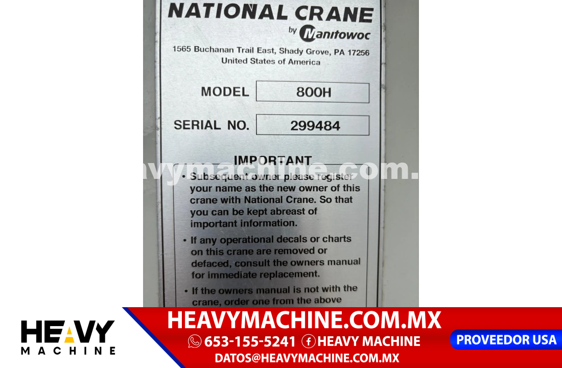 Grúa Titán 2009 MACK GRANITE GU713