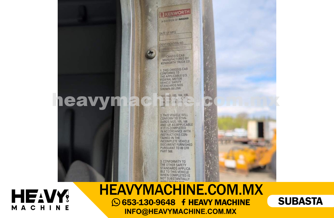 Grúa Titán 2015 KENWORTH T800