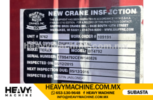 Grúa Titán 2015 FREIGHTLINER 108SD