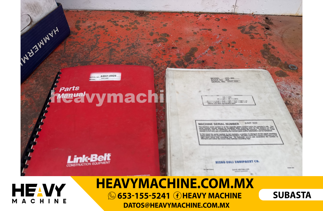 Grúa Todo terreno 1987 LINK-BELT HTC840