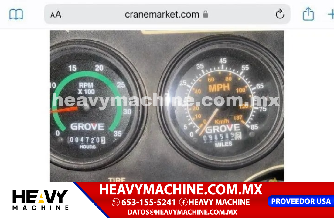 Grúa Todo terreno 2006 Grove TMS900E