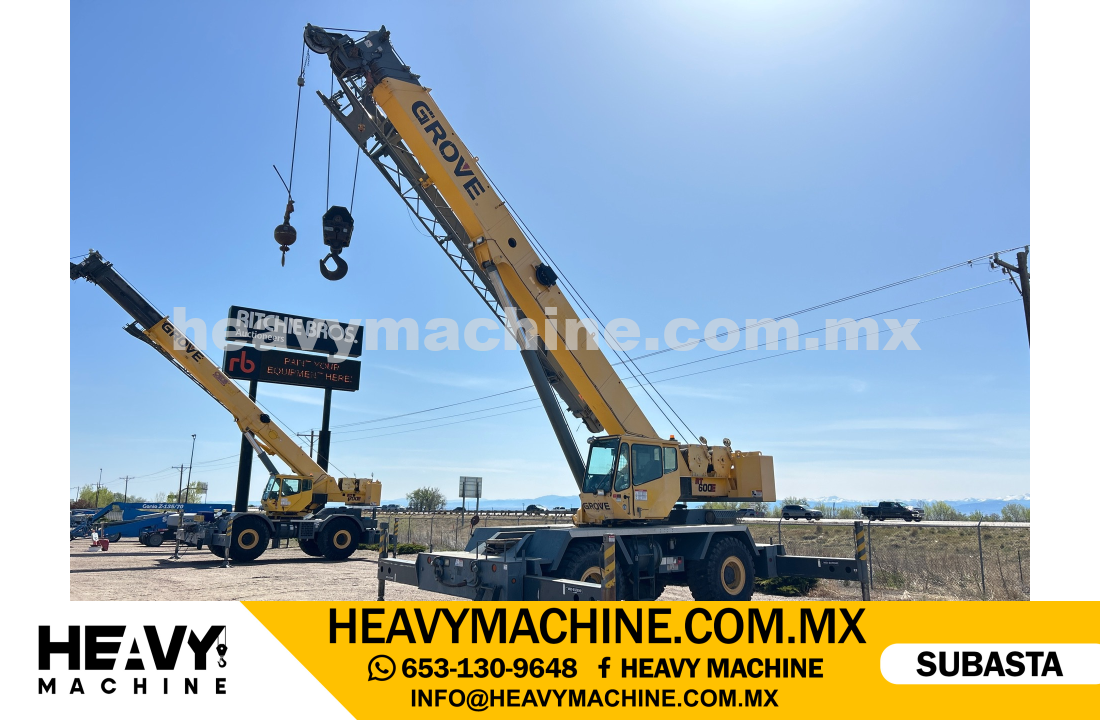 Grúa Todo terreno 2008 GROVE RT600E 50 ton 4x4x4