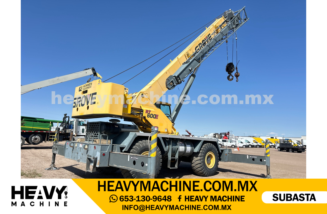 Grúa Todo terreno 2008 GROVE RT600E 50 ton 4x4x4