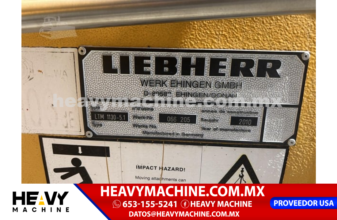 Grúa Todo terreno 2010 LIEBHERR LTM1130-5.1