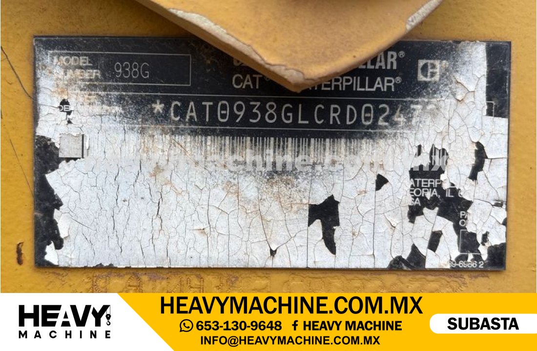 Maquinaria Pesada Cargador frontal 2007 Caterpillar 938G Series II