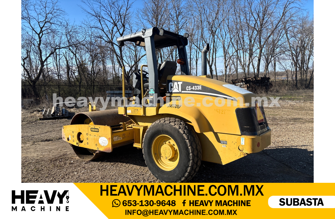 Maquinaria Pesada Compactadora 2005 CAT CS-433E