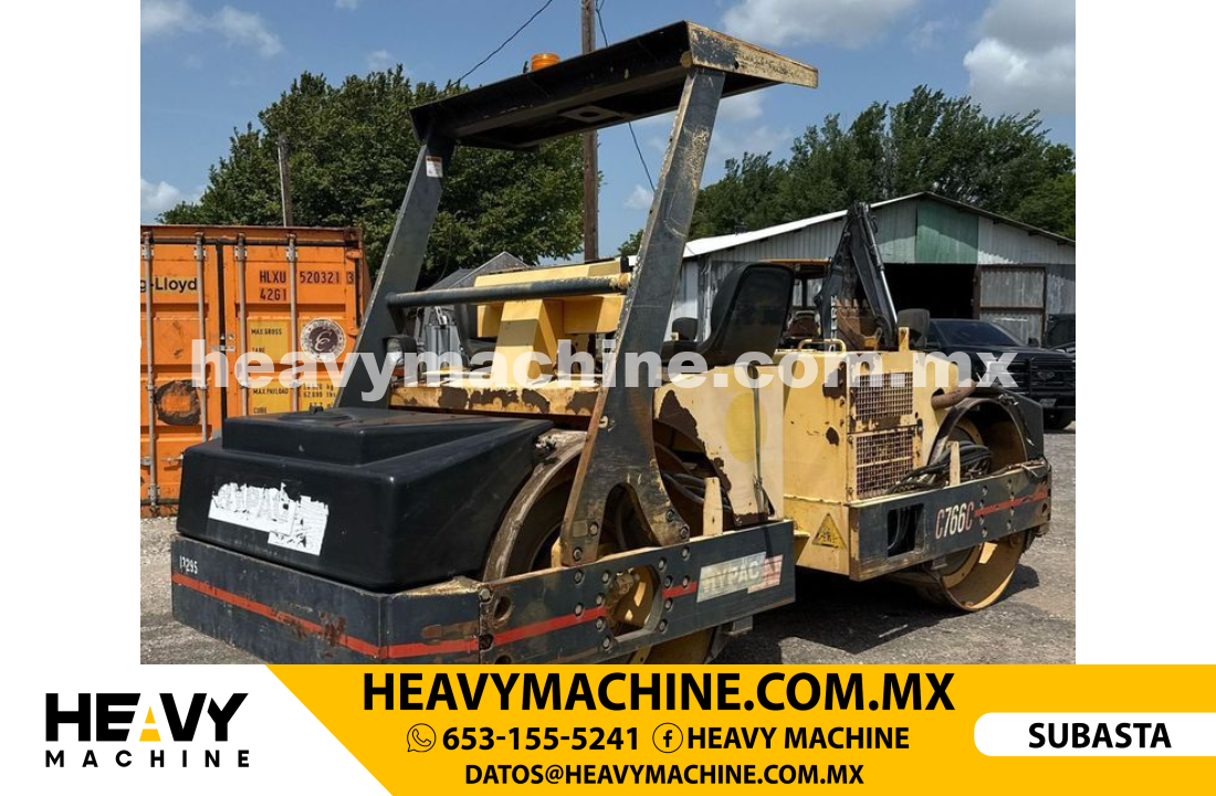 Maquinaria Pesada Compactadora Hypac C766C double drum vibratory roller