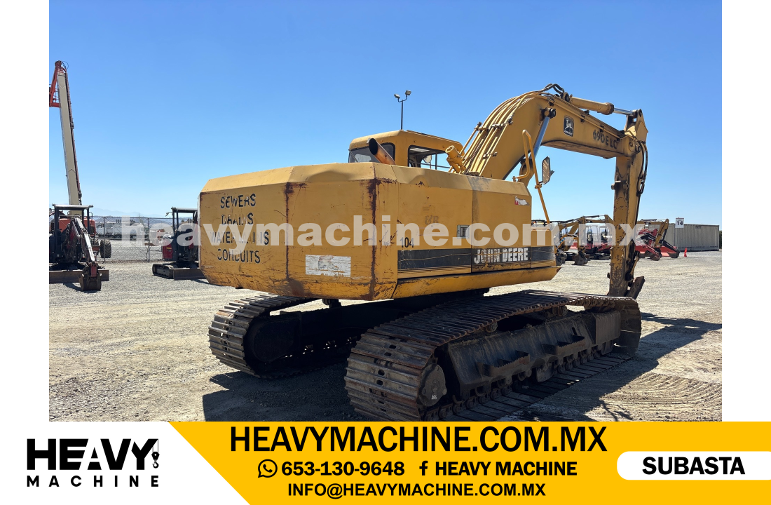Maquinaria Pesada Excavadora 1996 JOHN DEERE 690E